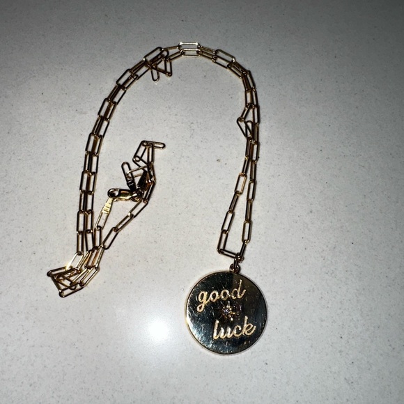 EF COLLECTION Jumbo Diamond Good Luck Necklace - Picture 3 of 12